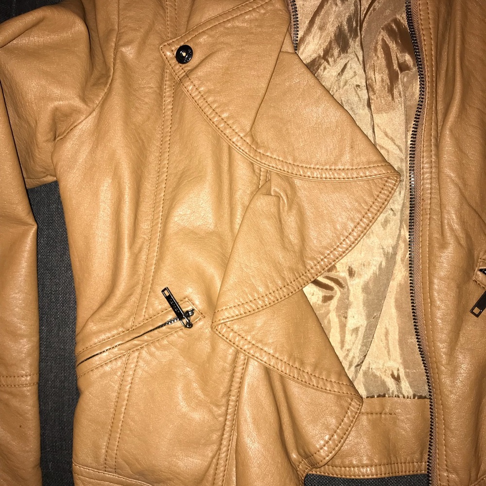 Light Brown Leather Jacket - image 3